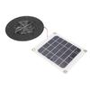Solarbetriebener Abluftventilator 10W Monokristallines Silizium Solarpanel Runder Lüfterbausatz für Haustierhaus