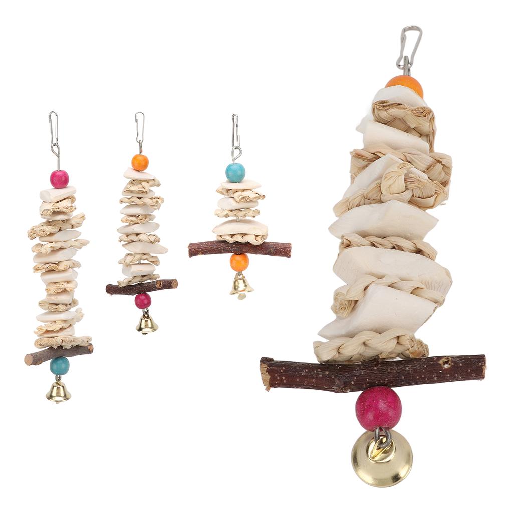 Cage Hanging Toys Cuttlebone Toys Hanging Parrot Chewing Toys with for African Greys Parrots Budgie Parrot Cuttlebone Toys