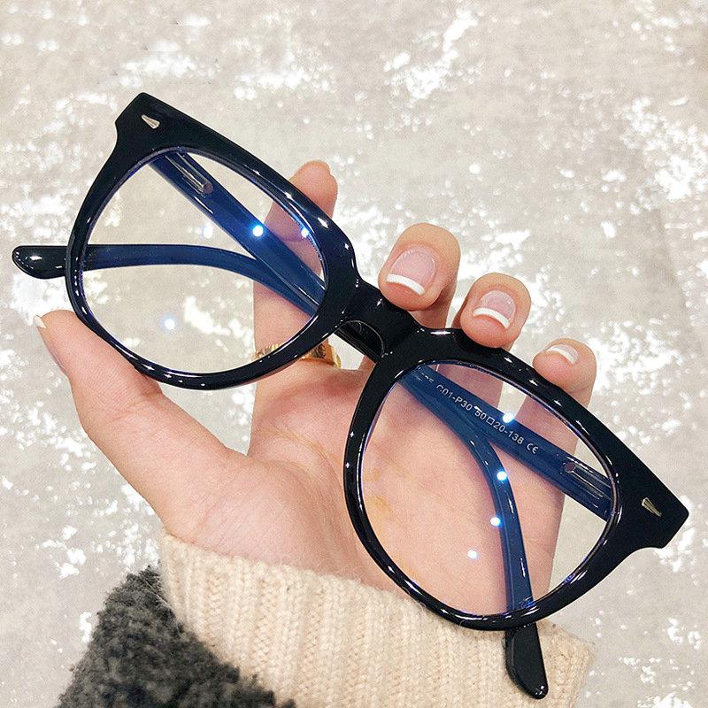 Trend Retro Blue Light Blocking Glasses Ultralight Computer Reading Glasses for Women Men Spring Leg UV400 Protection