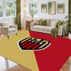 OGC Nice FC Design Crystal Velvet Rug Soft Decorative Mat for Bedroom Entrance