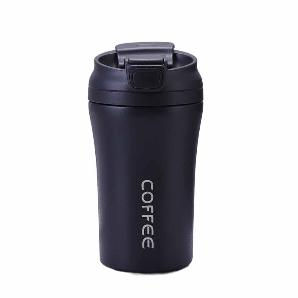 420ml Capacity Coffee Cup Flip Lid Vacuum Tumbler Creative Water Bottle Travel