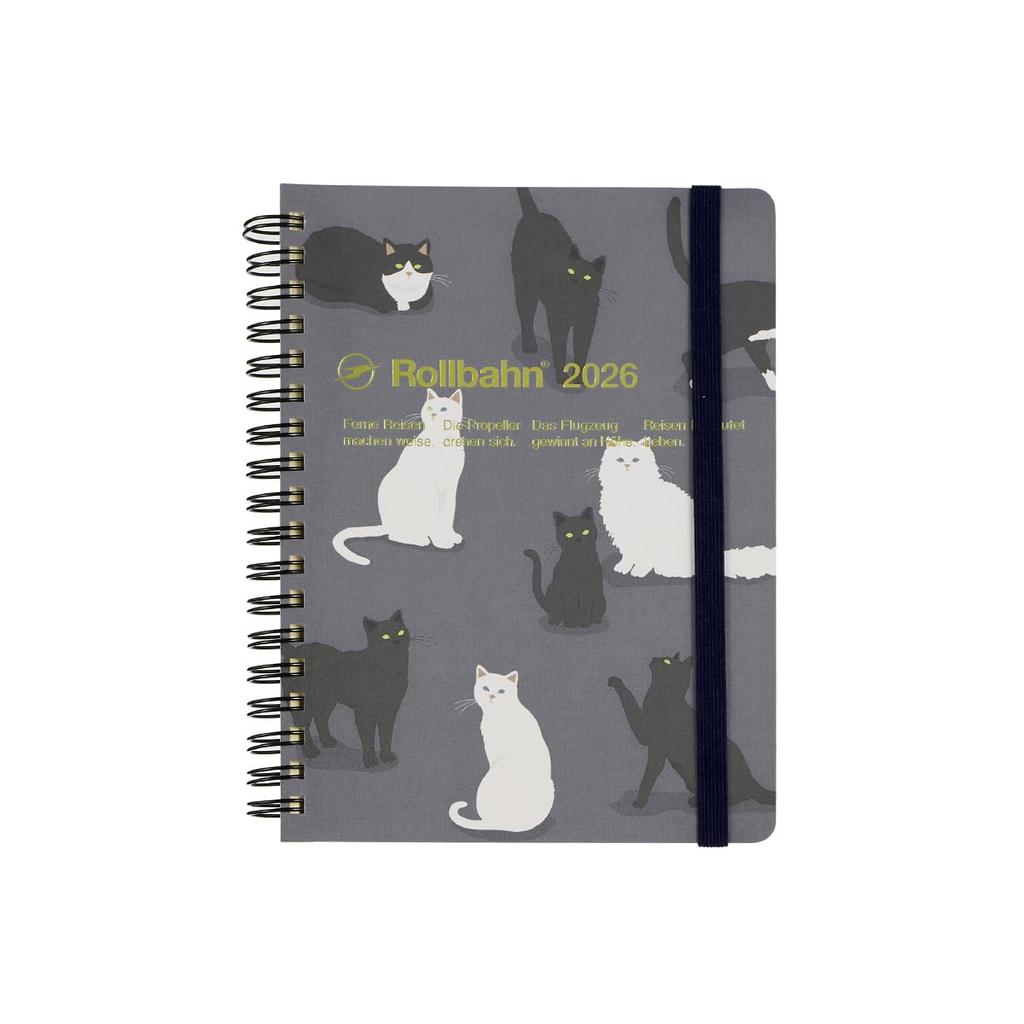 [Delfonics Planner 2026 Edition / Starting October 2025] Rollbahn Log Chart Animal Large Monthly Planner (Blue Gray)