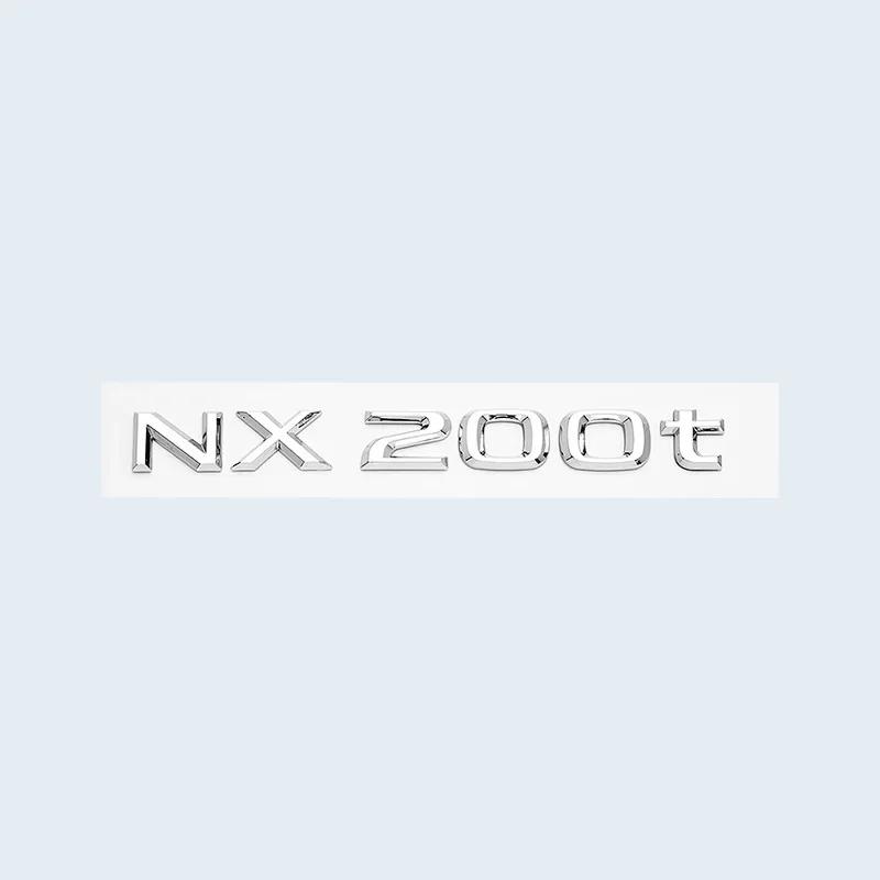 Car Trunk ABS Chrome Gloss Black Letters Logos Badge Emblem Decals Styling Sticker For Lexus NX NX200 NX300 NX200t Accessories VH6