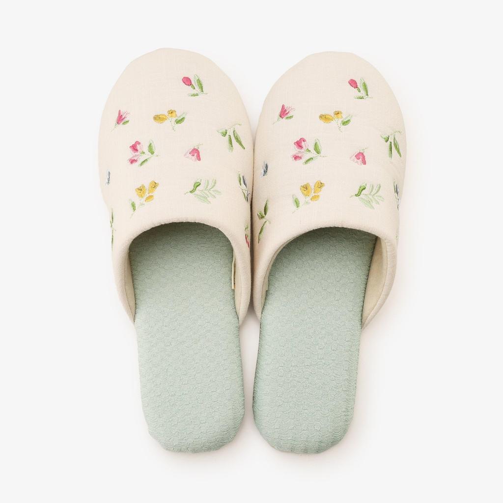 Afternoon Tea Living JL07 Mini Kwiatowy Haftowany Pokój Zielone Buty,