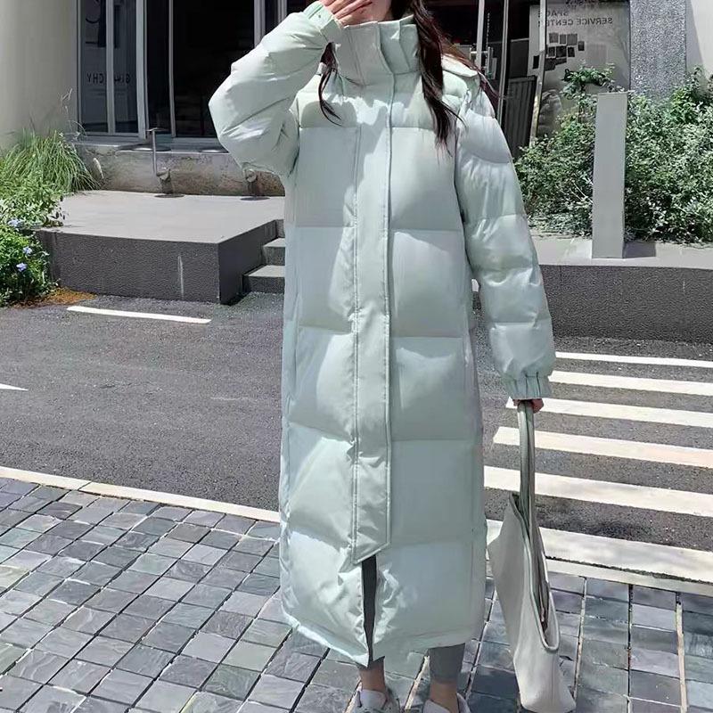 Women's High-End Long Thickened Winter Duck Down Coat - Chinese Style Pinghu Jacket