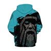 Wikinger-Krieger 3D-Druck Hoodie: Herren Trendiger Pullover Sweatshirt 2025 Edition
