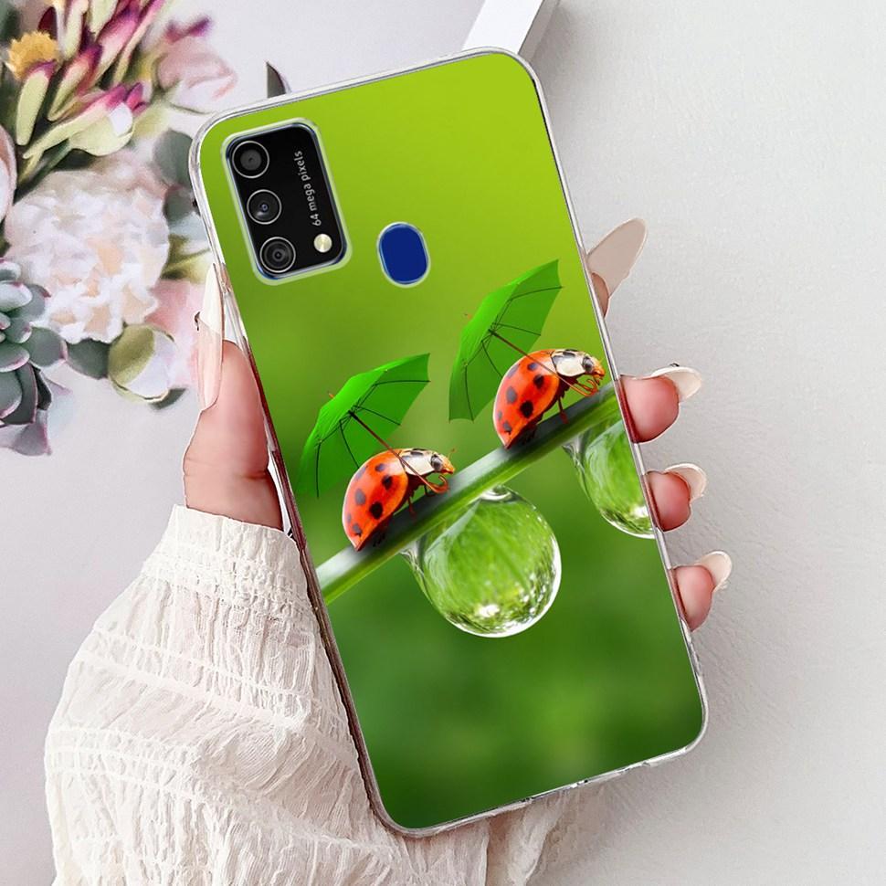 Cute Cat Caroon Cover For Samsung Galaxy A21s Case Soft Silicone Fundas Phone Cases For Samsung A 21s  A21s SM-A217F Full Bumper