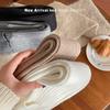 Socks Cover Warm Cashmere Stepping Socks Cover Y2K Knitted Long Tube Stack Gray Thickened Calf Socks
