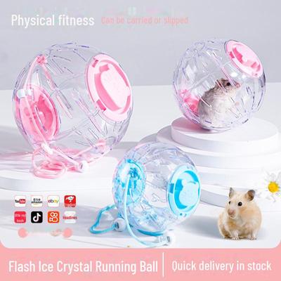 Transparenter Hamsterlaufball - Kristallrad für kleine Haustiere