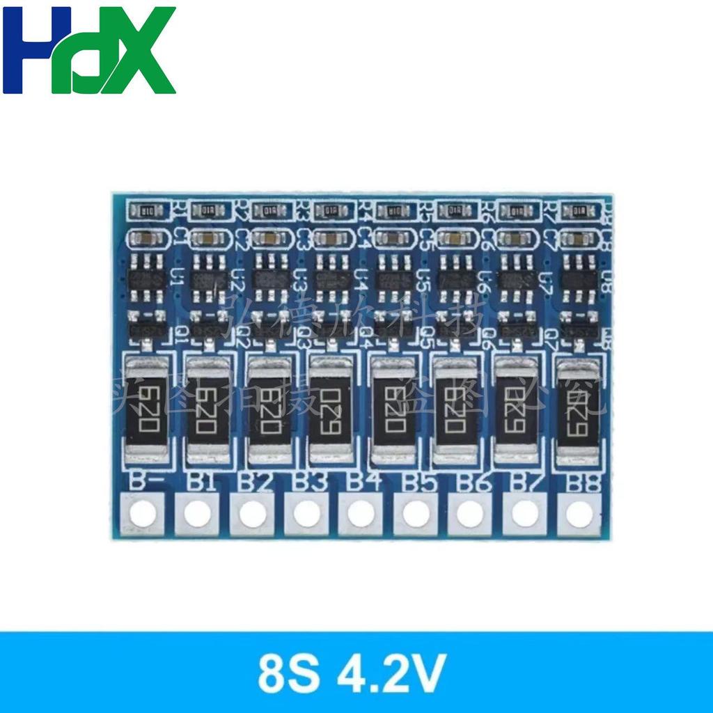3-8 String 18650 Lithium Battery Passive Balancing Board for Ternary and Polymer Battery Charging.
