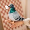 Realistic Pigeon Plush Toys Soft Lifelike Grey Hill White Pigeons Birds Stuffed Animals Toy High Quality Birthday Gifts
