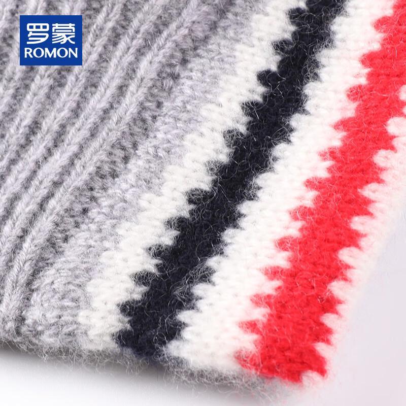 ROMON Men's 100% Pure Cashmere V-Neck Cardigan Sweater