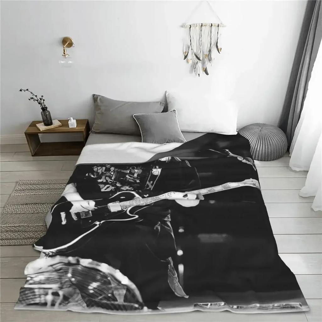 Coperte Tom Kaulitz Pile Invernali Pop-Rock Band Multifunzione Leggere Sottili Coperte da Lancio per Divano Divanetto Tappeto Pezzo