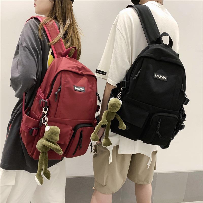 New Junior High School Student Schoolbag Harajuku Ulzzang College Style Backpack Computer Backpack O