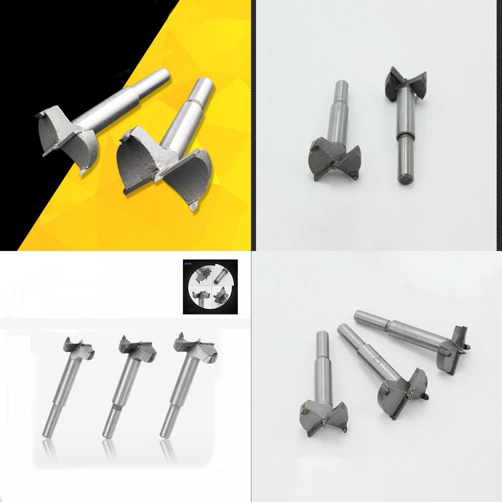 High-precision Forstner Wood Boring Hole Saw Auger Opener Triangular Cutter Tool Drill Bit For Smooth Drilling