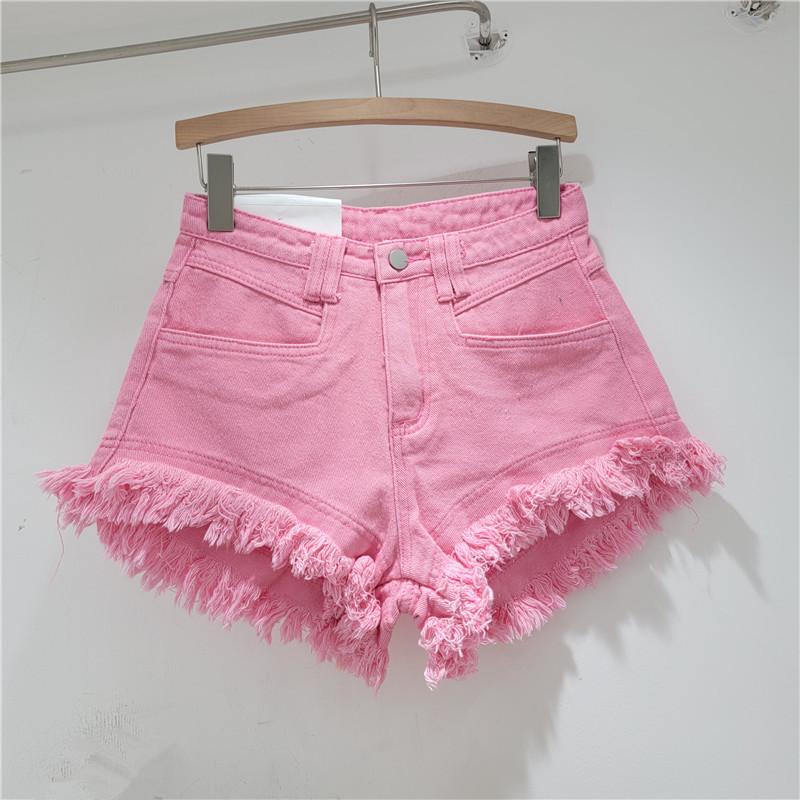 Denim Shorts Women's Jeans High Waisted Tassel Design A Line Wide Leg Pants Booty Shorts