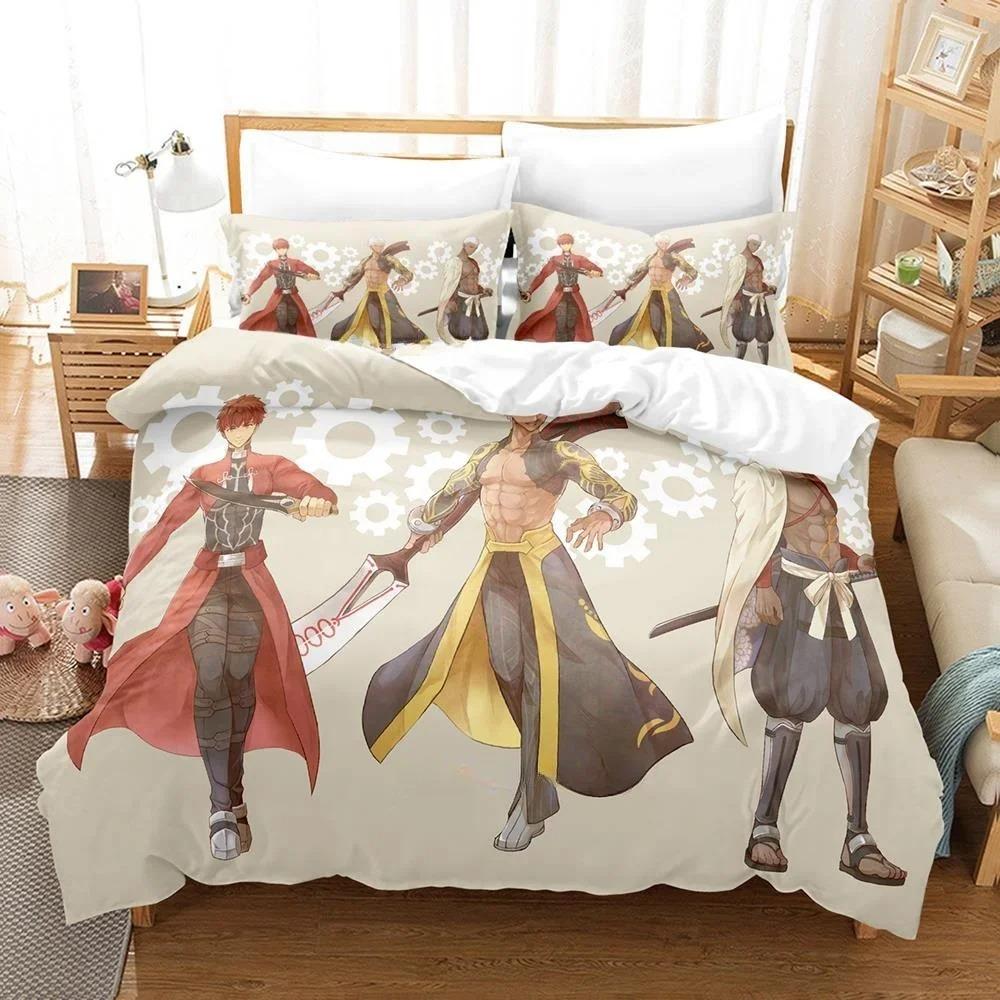 Comfortable Cartoon Pattern Duvet Cover Set With Duvet Cover And Pillowcases Single Twin Full Queen King Sizes For Adults And Kids