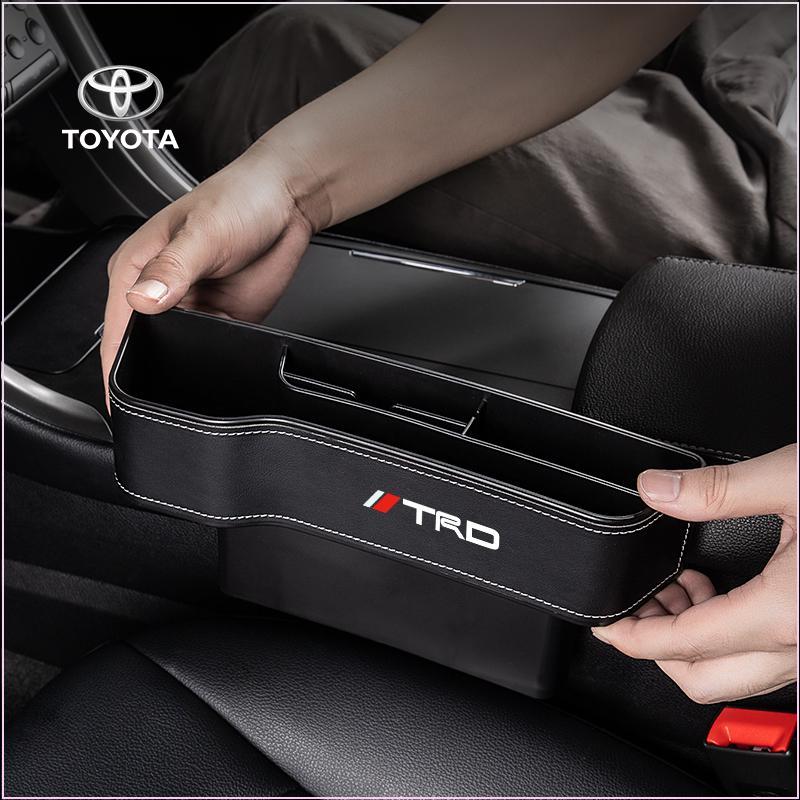 2pcs Car Seat Organizer Crevice Storage Box Gap Slit Car Accessories for Toyota Trd Gr RAV4 Camry Highlander Corolla Yaris Chr Auris