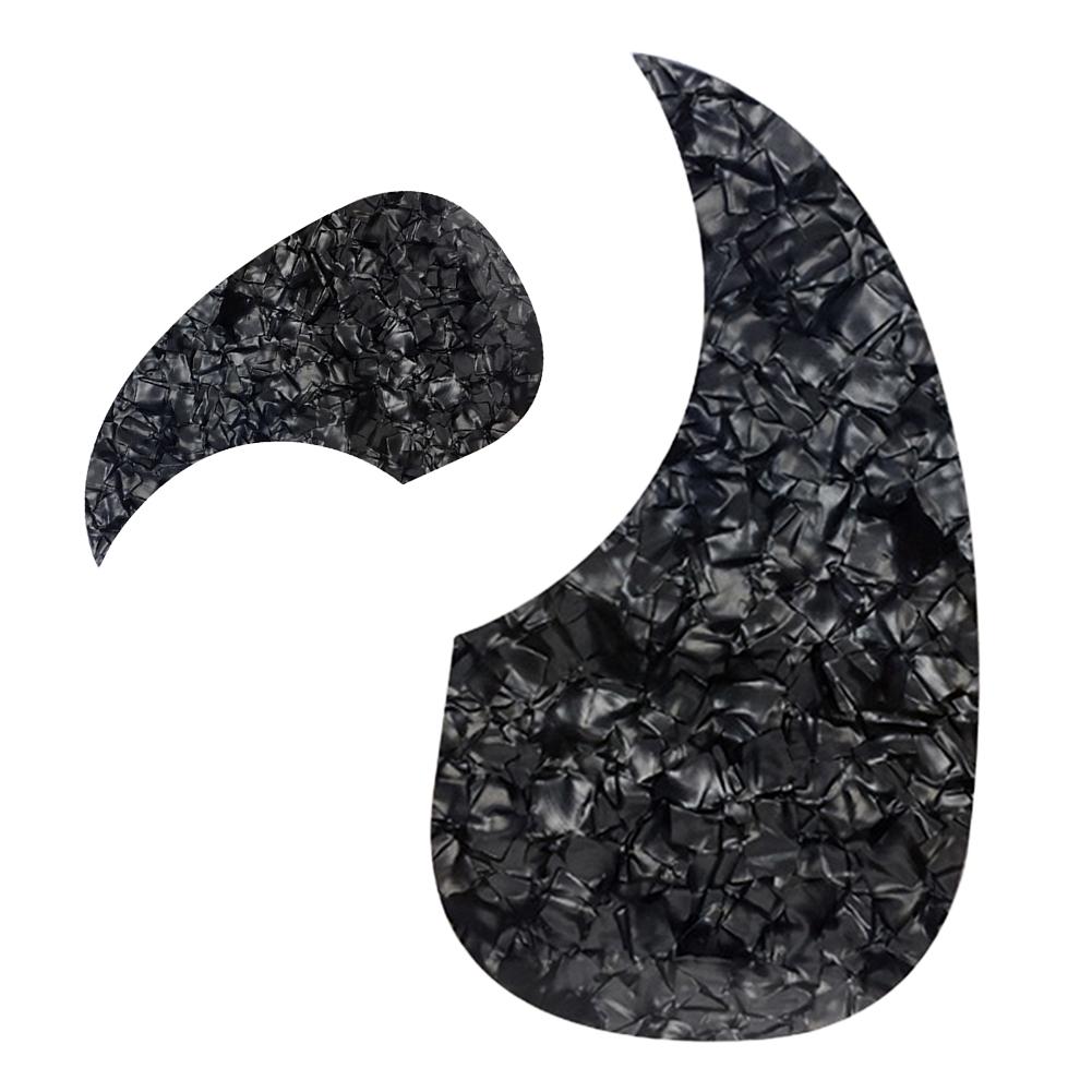 Acoustic Guitar Pickguard Self Adhesive Acoustic Guitar Guard Plate Teardrop Shape Anti-Scratch for 40/41 Inch Guitar