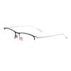 Men's Business High Quality Large Titanium Spectacle Browline Rectangular Half Rim Glasses Frame For Optical Prescription Lenses