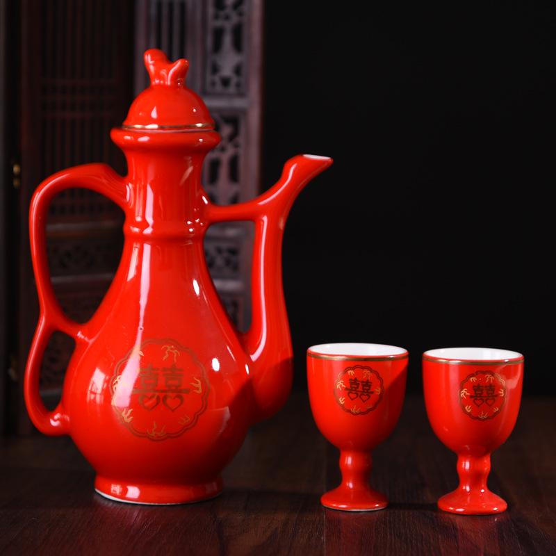 

Свадебное Торжество Набор Винных Бокалов и Кувшина Двойное Счастье