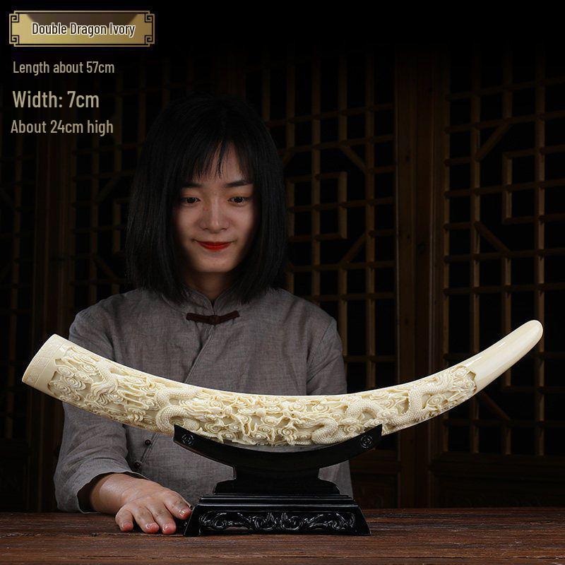 

ТВ-тумба в китайском стиле цвета слоновой кости и винный шкаф для гостиной