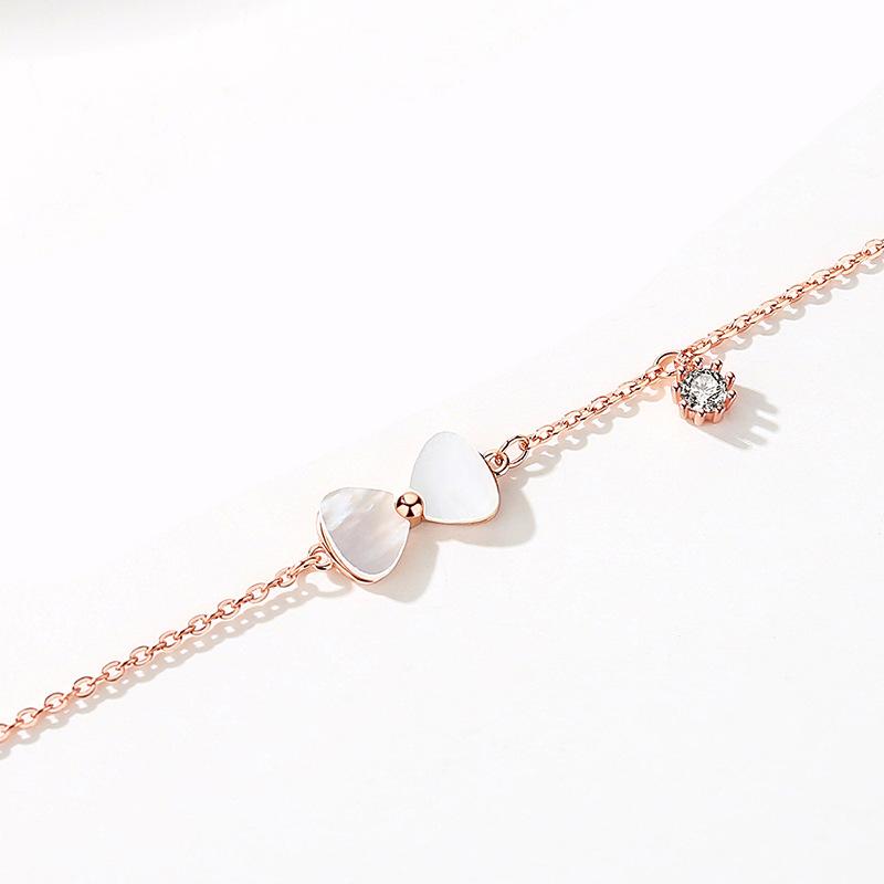 Tancise 925 Sterling Silber Zirkon Armband Schmuck Geometrische Perlenkette Gliederarmbänder Mode Feines Hochzeitsgeschenk für Freundin Frauen