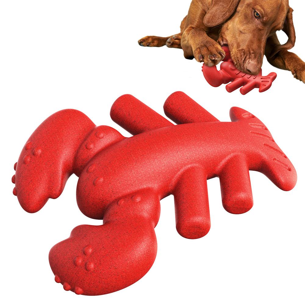 

LX-01 Dog Chewing Teething Toy Lobster Pet Toy for Medium Large Dogs (BPA Free,CPC/FDA/RoHS Certified) Red