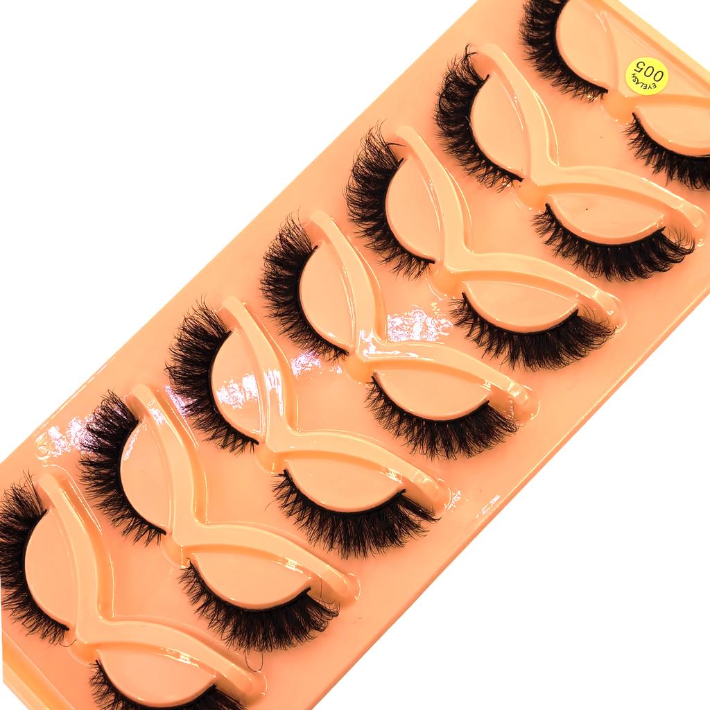 Xiaomi New 7-Pair 3D Cat Eye Imitation Mink Hair False Eyelash Dramatic False Eyelash Wholesale Full Series False Eyelash Beauty