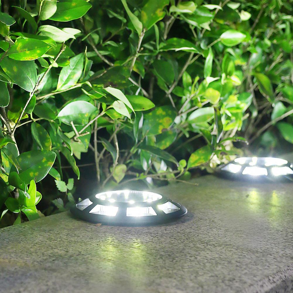 Waterproof Solar Ground Lights for Outdoor Courtyards, Gardens, and Lawns - Landscape Decoration with Ground Insert Option.