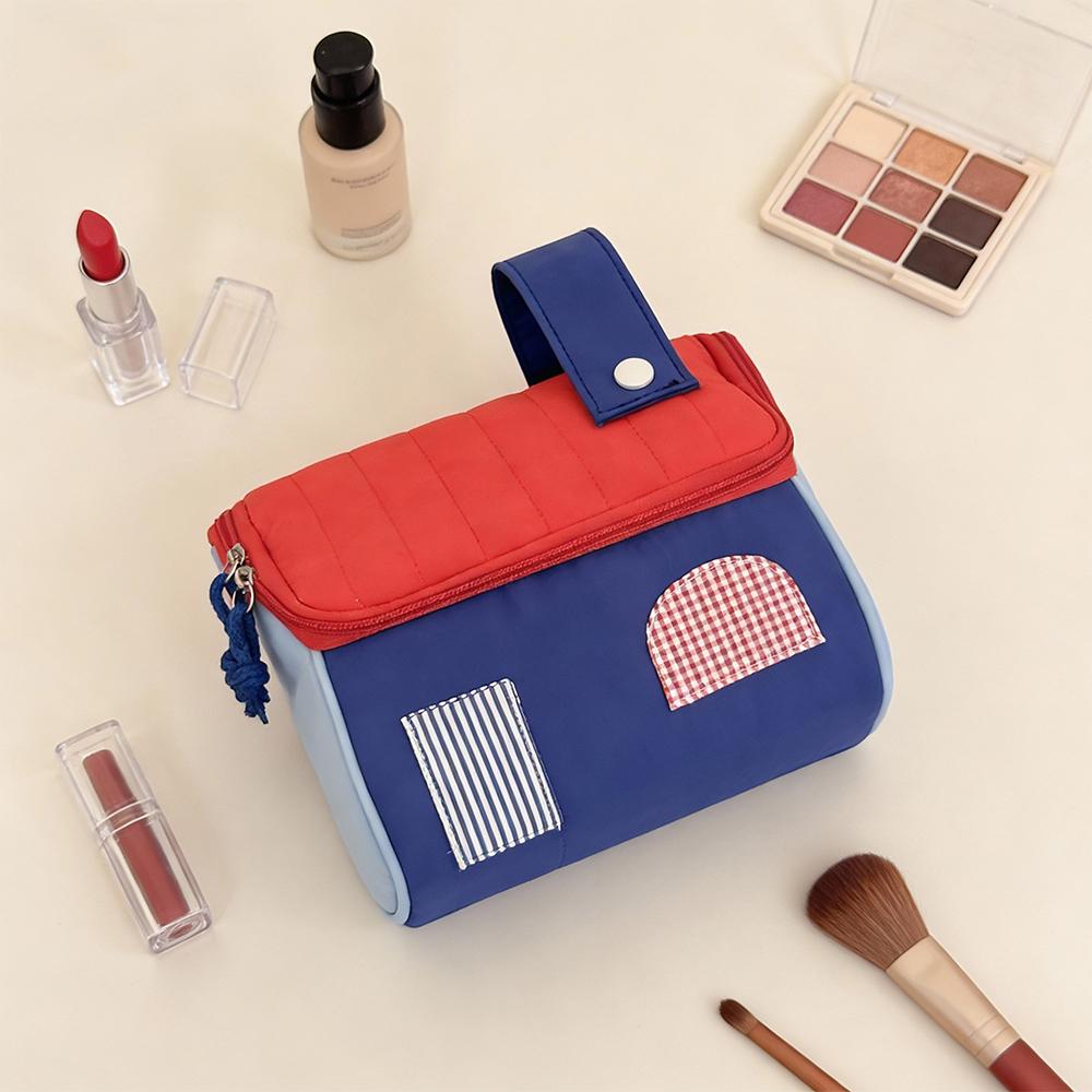 

Airfriend House Bag for Makeup Brush Pouch Travel Organizer Bags Child Toilet Cute Makeup Cosmetic Bag Cute Cosmetic Bag червоний