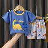 T-Shirts Bequeme Shorts Polyester Lässig Tägliche Kleidung Für Mädchen Set Baby Sommer Outfits Cartoon Jungen Kurzarm