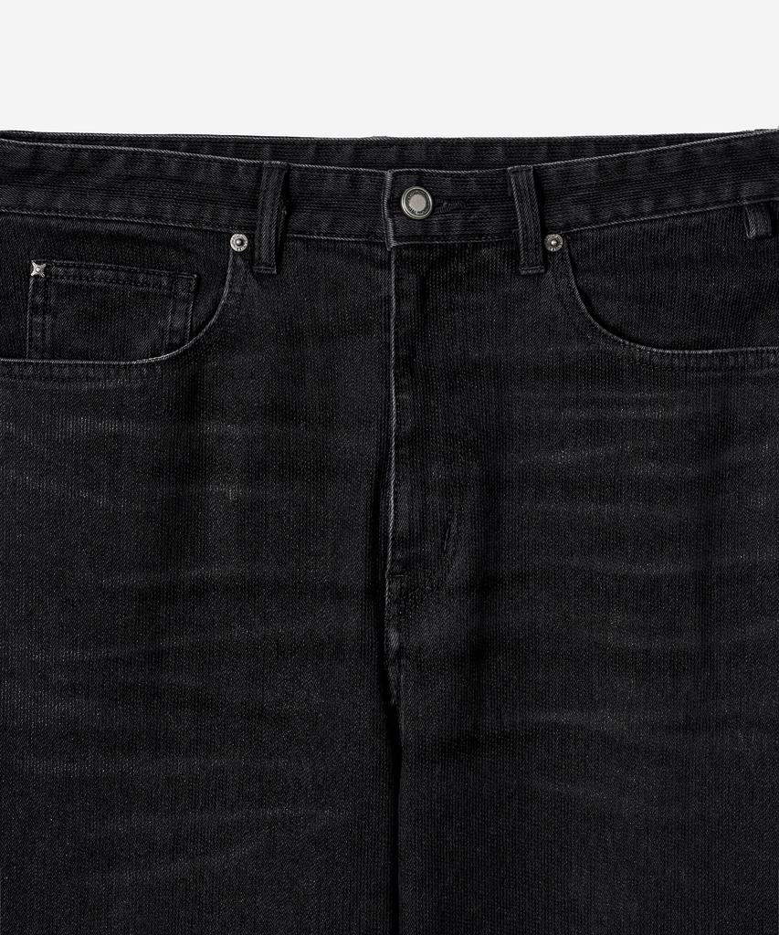 BELIER Mid-Wide Denim Pants - Dust Black