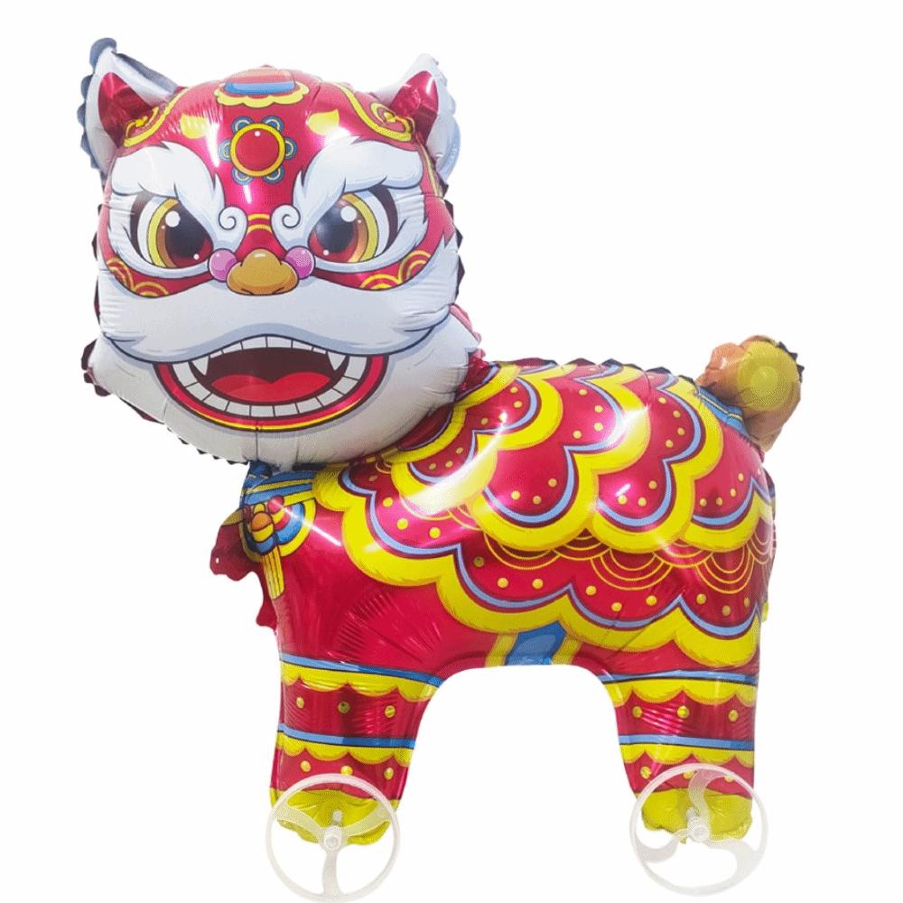 4D Design Walking Balloon Large Size Aluminum Film Aluminum Foil Balloon Cartoon Animal Elephant Stand Cartoon Balloon