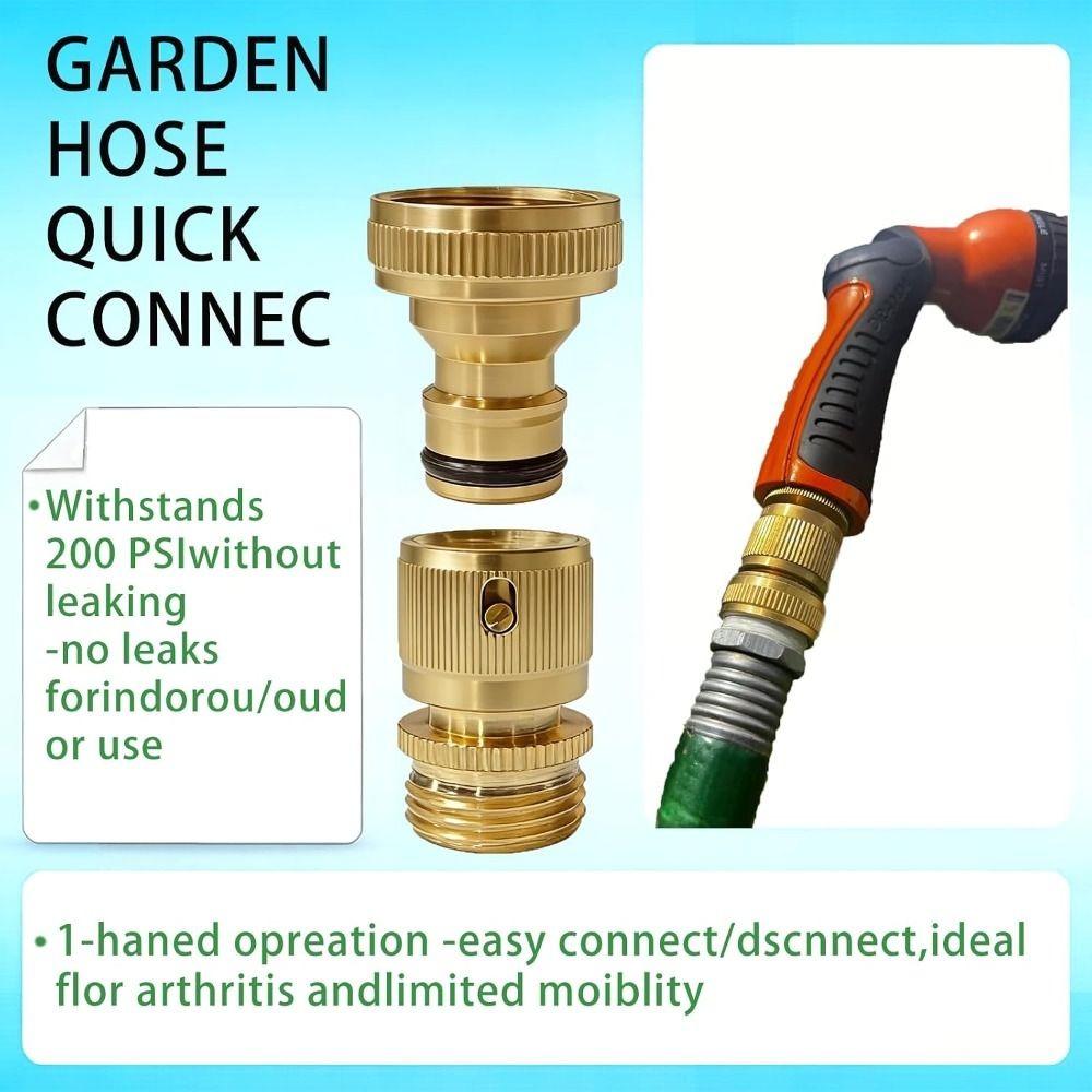 Female/MaleThread Quick Connector Brass Brass Quick Connector Tap Connector Gardening
