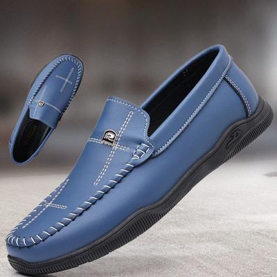 Men's Shoes Business Casual Leather Shoes Men's Summer Soft Leather Soft-soled Wear-resistant and Deodorant Loafers