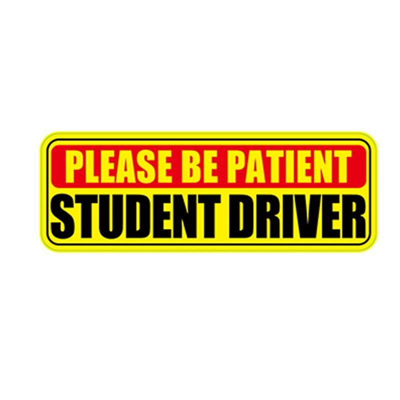 Samolepky pro začínajícího řidiče, 10,3x4 palce, Odnímatelné samolepky na auto a okno pro studenty, začátečníky v řízení, DIY, PVC samolepky