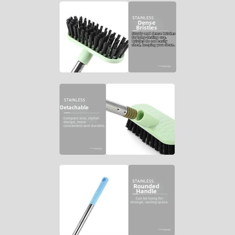 Long Handle Floor Scrub Brush Hangable Cleaning Brush for Bathroom Floor Tile Gap Sink Drain