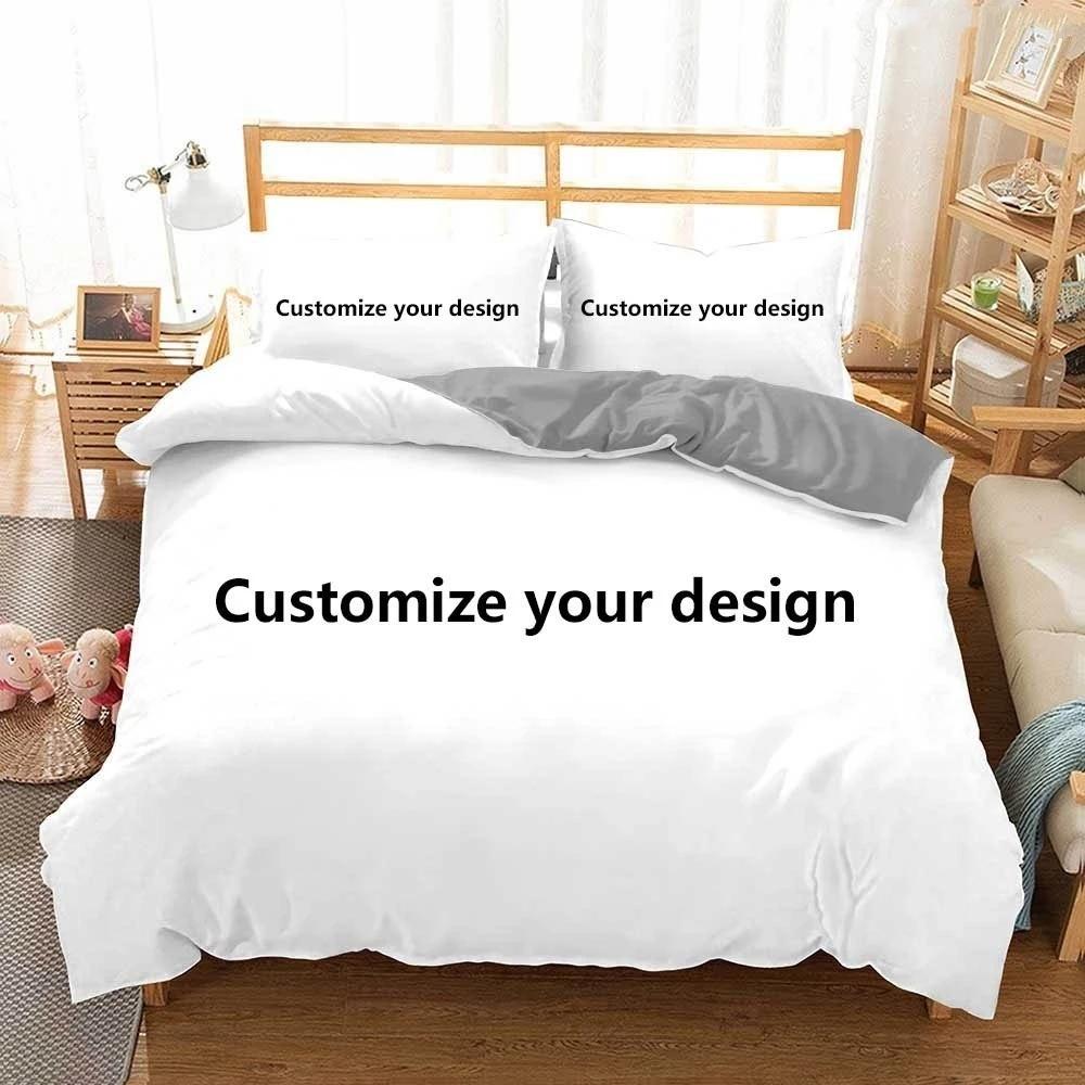 Custom Valentine'S Day Duvet Cover With Pillowcases Microfiber Photo 3D Digital Printed Bedding Set Full Queen King
