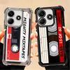 Vintage 90S Cassette Tape Pattern Plating Phone Case For Xiaomi Poco X5 X6 X7 X8 Pro Max F8 Ultra F7 M8 M7 M5S Redmi 15C 15 14C