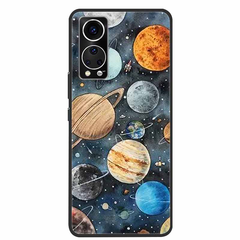 Für ZTE Axon 30 Handyhülle Cover Cooler Wolf Löwe Tiger Schwarzes Silikon Weiche Hülle Für ZTE Axon 30 Rückabdeckung Hülle Axon30 5G Hülle