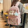 Junior High School Student Schoolbag Female Cute Fresh Large Capacity Backpack Japanese Ins Girl Transparent Shoulder Pain Bag