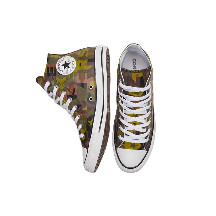 Converse Chuck Taylor All Star High Top Durable Breathable Sneakers Unisex Sneakers Black Brown Yellow 168713F