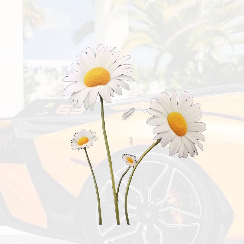 Adesivi Resistenti a Forma di Margherita per Auto Nascondono Graffi Finestrino Porta Paraurti Auto Decalcomanie Impermeabili per Veicoli Fuoristrada Accessori Auto