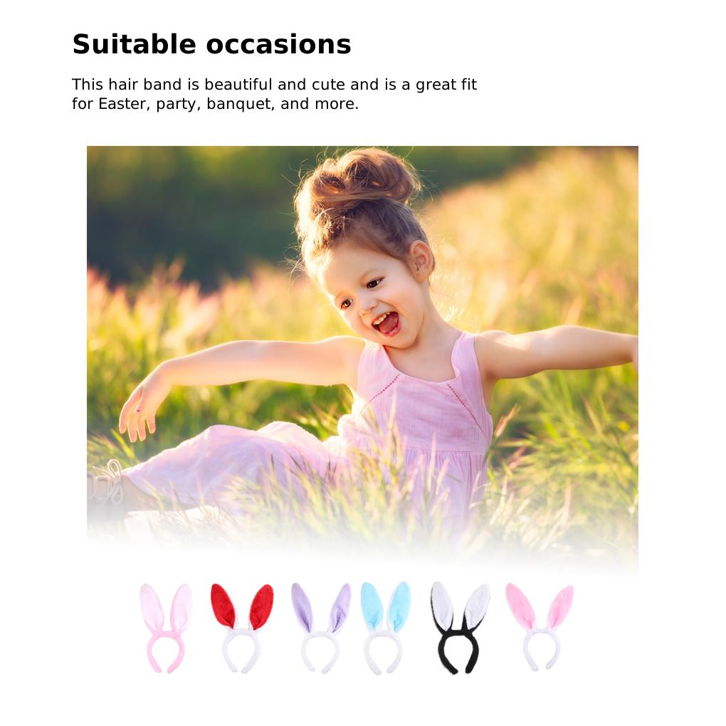 Cute Children Plush Ear Hairband Winter Spring Kids Decorative Headband Party Portable Costume Headwear Head Ornament