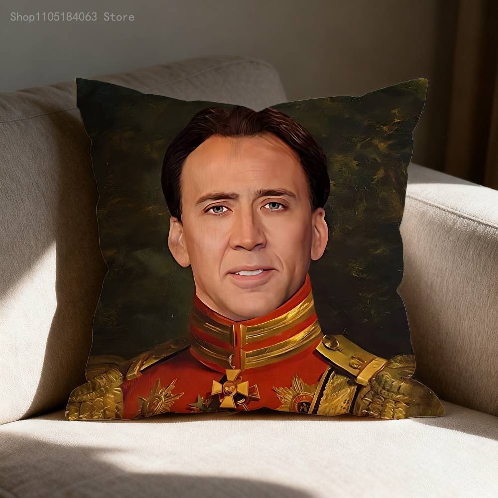 Federa Cuscino Meme N-Nicholas C-Cage Per 55x55cm 30x30cm 50x50cm 45x45cm 40x40cm Quadrata Federa Cuscino Sedia