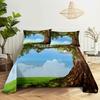Scene Bed Sheet and Pillowcase Set Bedding Linens Cover Queen King Double Size 220x240 Trees for Bedroom Soft Twin Full Single