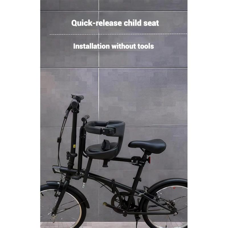 Přední dětská sedačka na kolo s rychloupínáním, sedačka pro dítě na horské kolo, skládací kolo, dámské kolo s ochrannou bariérou