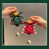Christmas Atmosphere Pendant Gift Star Plush Bow Christmas Tree Red Pendant Wind Chime Creative Gift