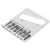 Saddle Bridge Metal Silver 6?String Hardtail Fixed Replacement for TL Electric Guitar
